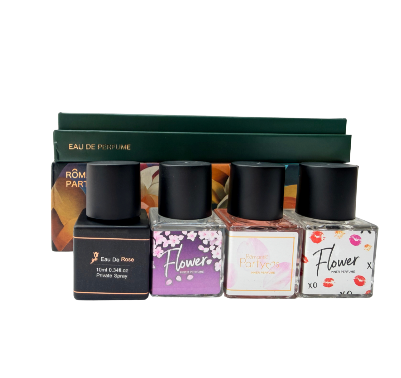 Mini Concentrated Perfume Oil Gift set- .34 FL OZ each scent- Floral Rose