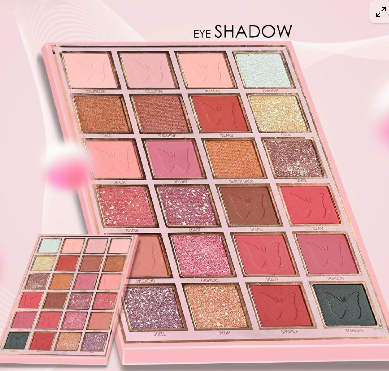 1 PC Complete Face Eyeshadow palette with highlighter, lipstick, and concealers