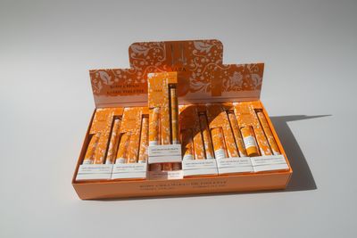 12 PC YARA ORANGE TRAVEL PERFUME WITH HAND CREAM DUAL