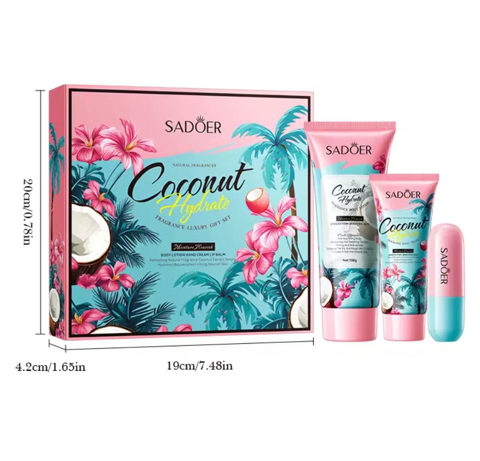SADOER SUMMER COCONUT 3 PC SET