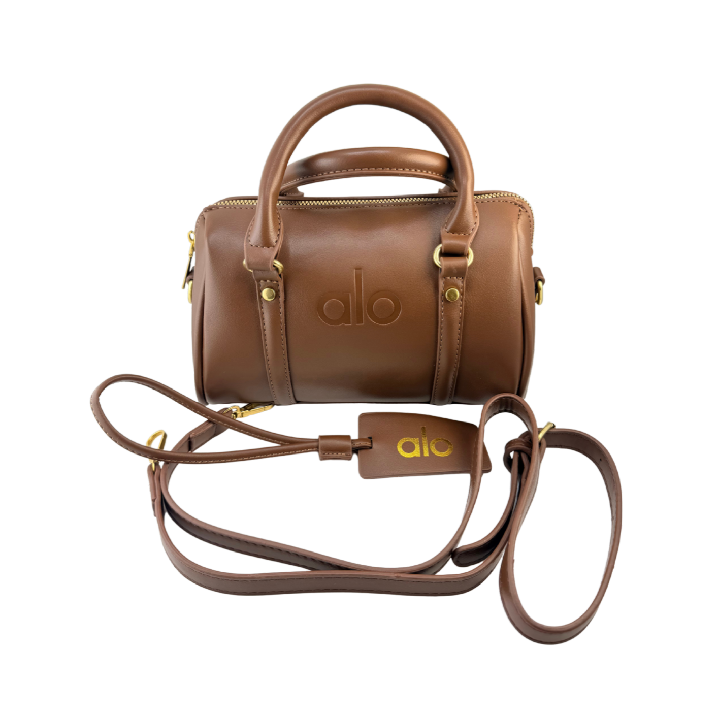 Mini Bucket Bag- 9 Inches- Brown