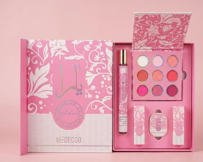 Yara Gift set with Eyeshadow, lippies and lip balm