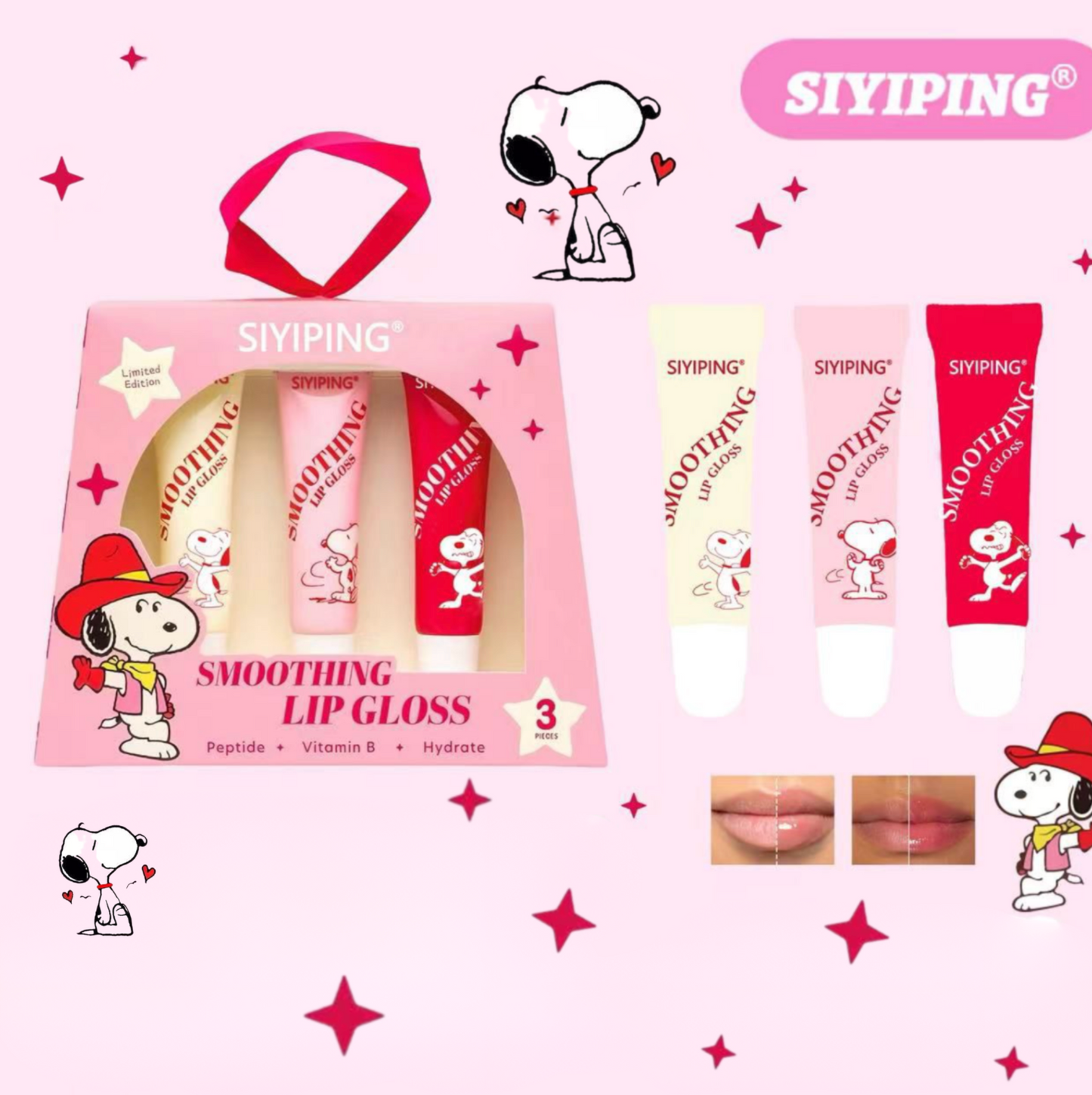 4 Packs  Soothing Lip Gloss