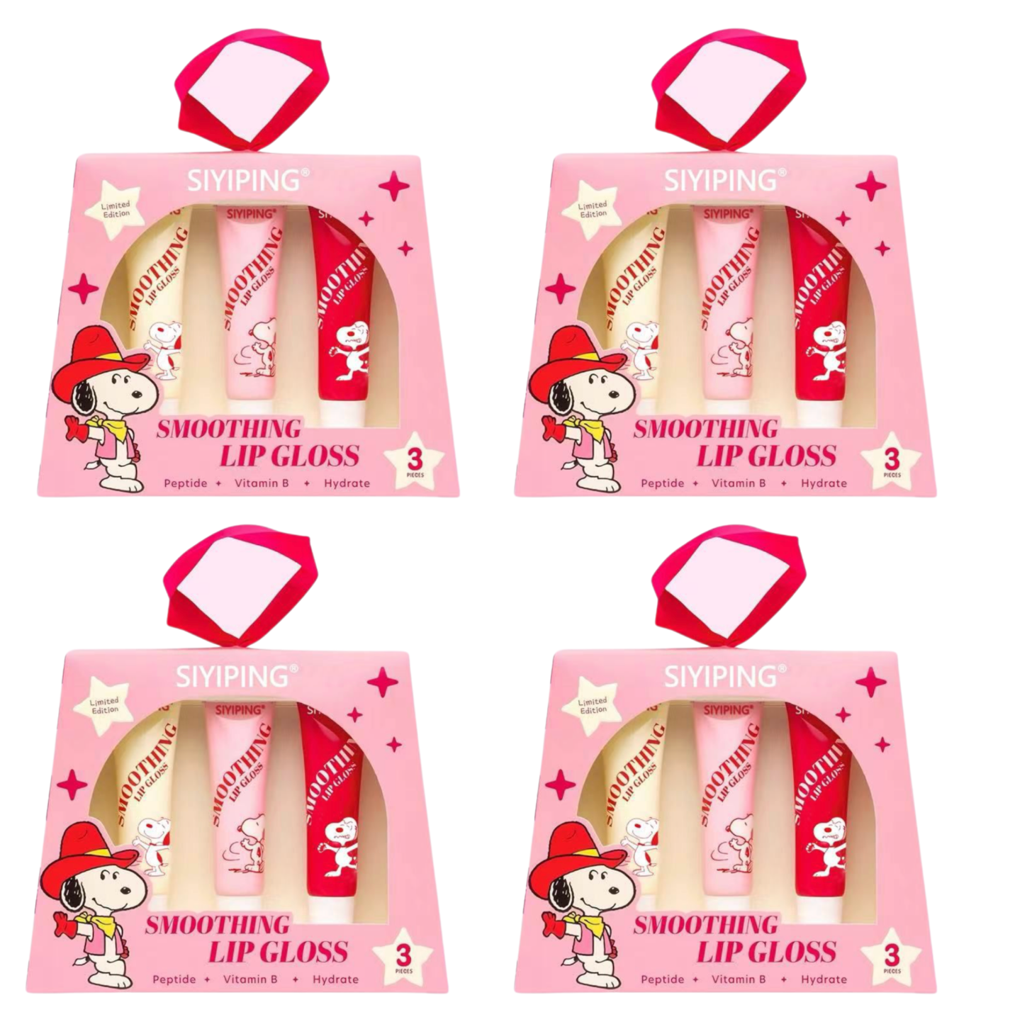 4 Packs  Soothing Lip Gloss