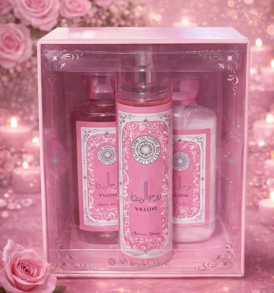 3 PC VV LOVE yara style Crimson Bloom Full Size Set