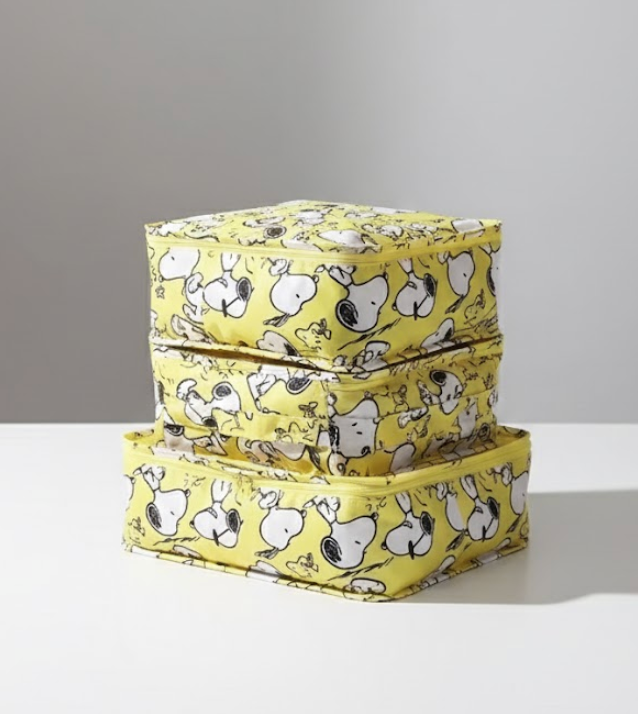 6 Piece Packing Cubes-Yellow