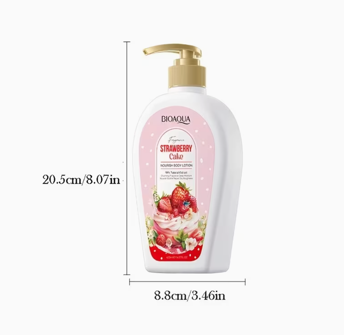 3 Pack Large Strawberry Cake Lotion