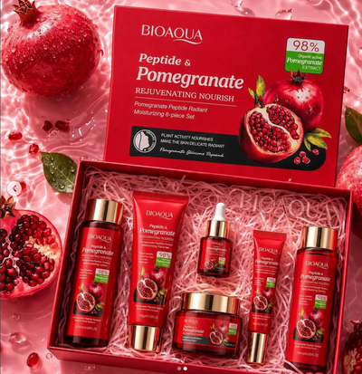 BIOAQUA 6 PC POMEGRANATE SKIN CARE SET