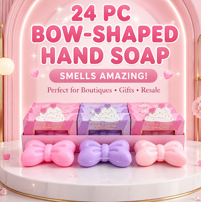 24 PC Bow Shaped fragrant soap- super moisturizing Ice cream