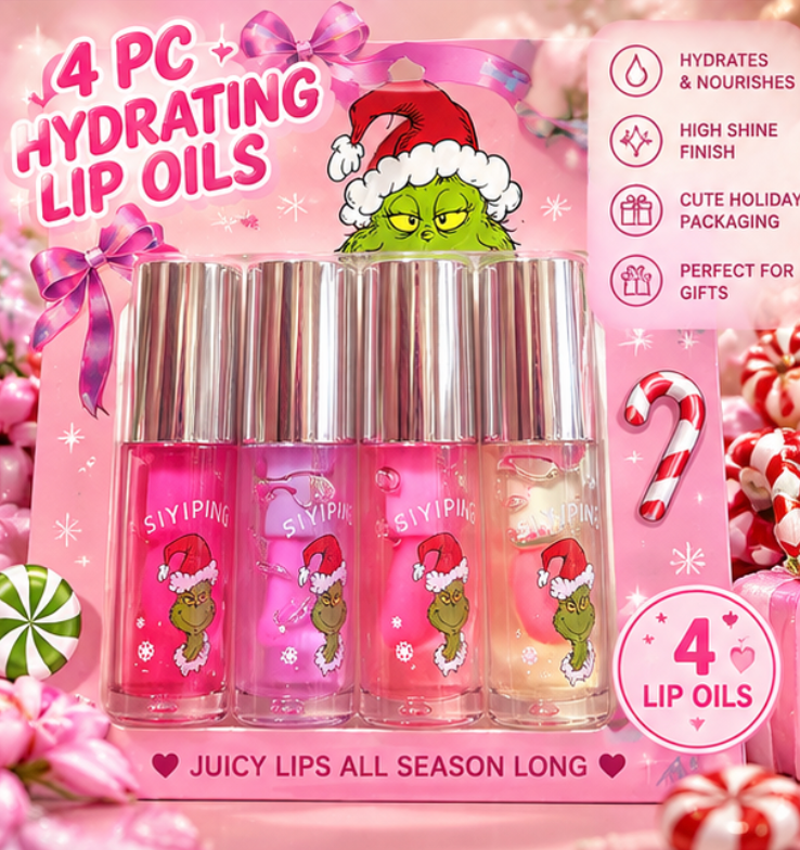 4pc Jumbo Lip gloss Mini pack- color changing