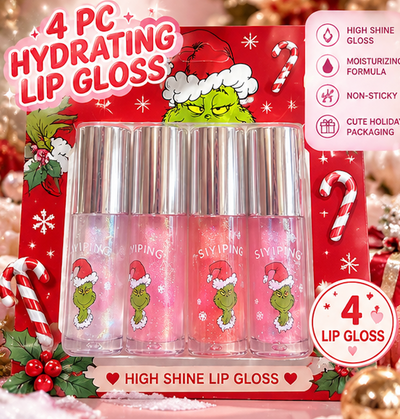 4pc Jumbo Lip gloss Mini pack- glitter