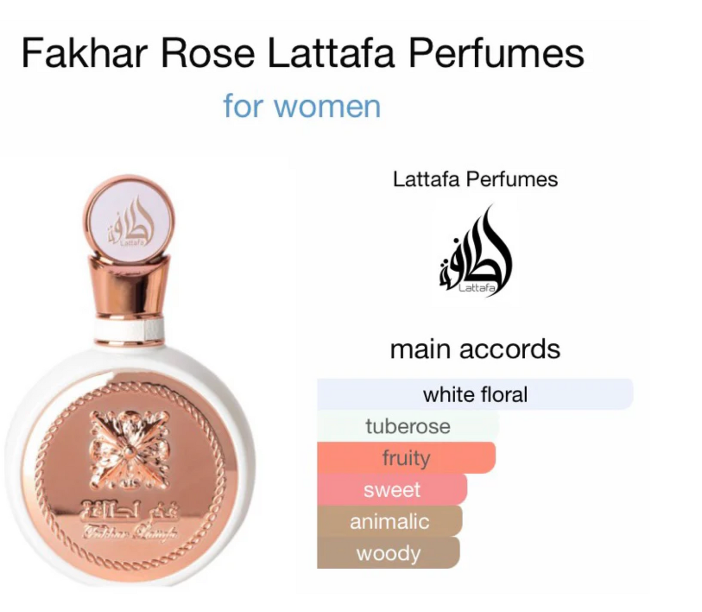 Lattafa Fakhar Eau de Parfum for Women (Light Floral Lilies)