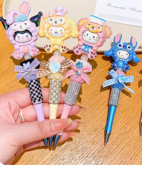 Rhinestone Bling Pen with Charms