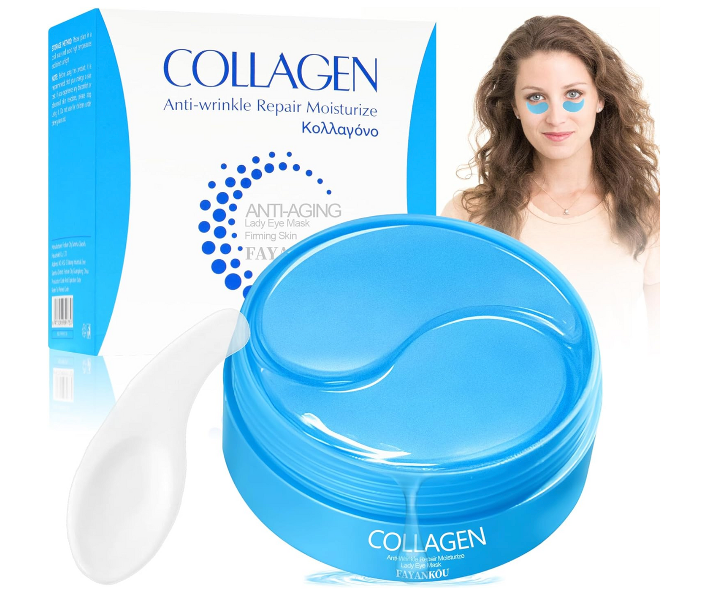 6 Pack! Collagen Eye masks with 60 pcs each
