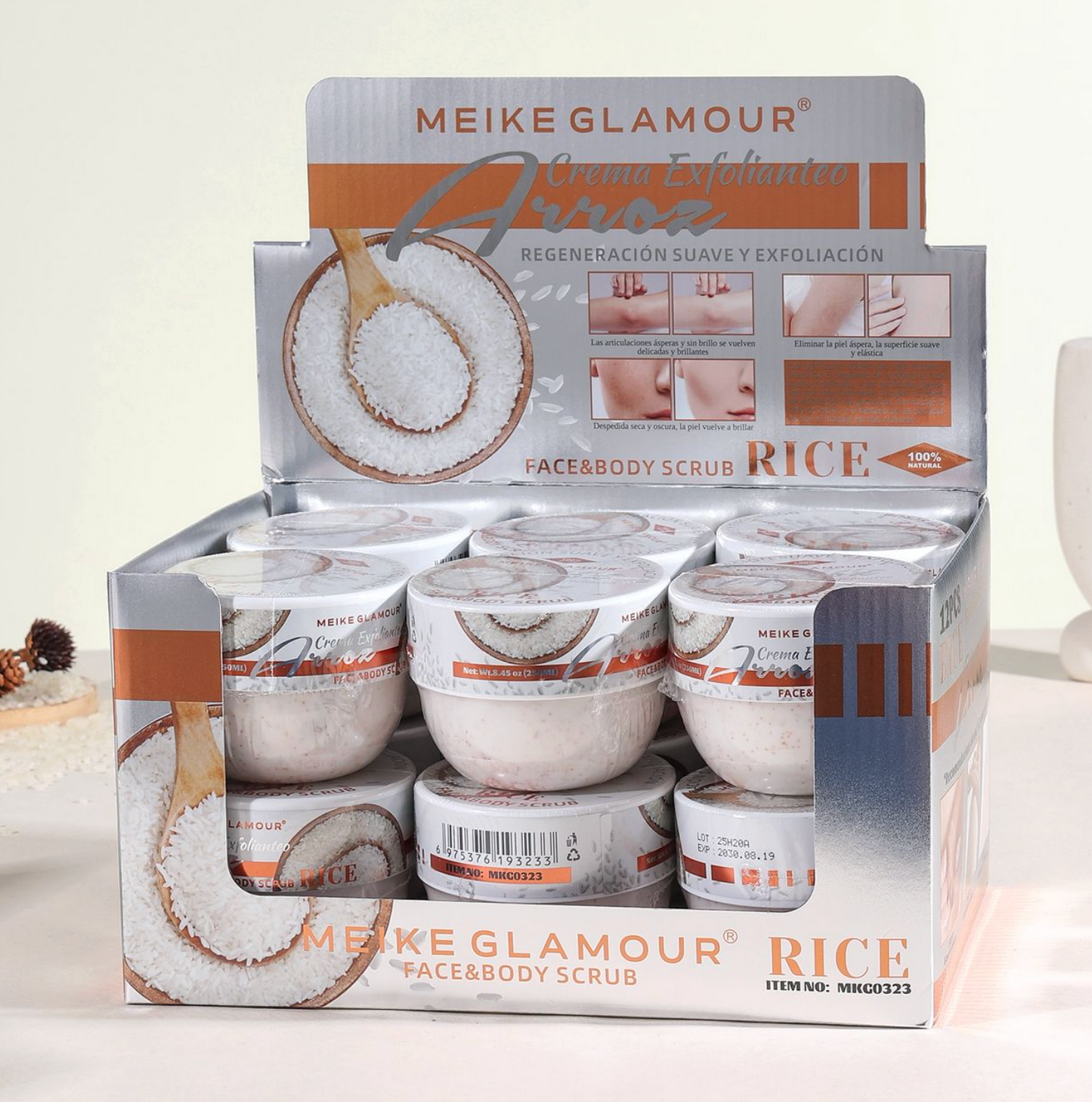 12 Pieces ENTIRE BOX Moisutrizing Face & Body Scrub Fruit