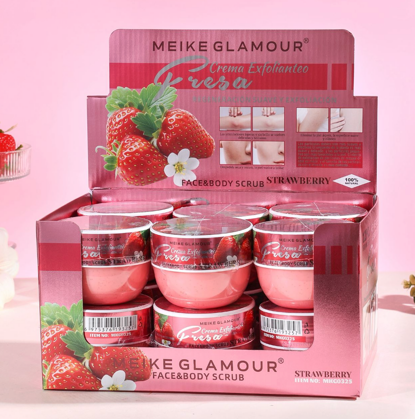 12 Pieces ENTIRE BOX Moisutrizing Face & Body Scrub Fruit