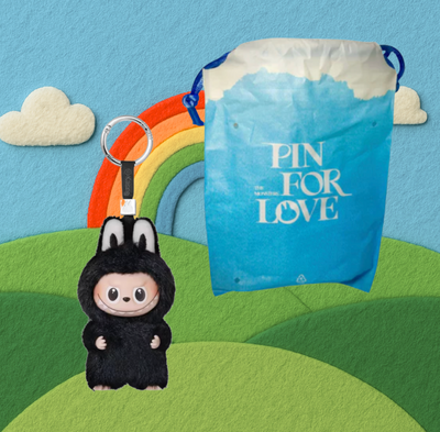 1 PC PIN FOR LOVE MONSTER WITH POUCH