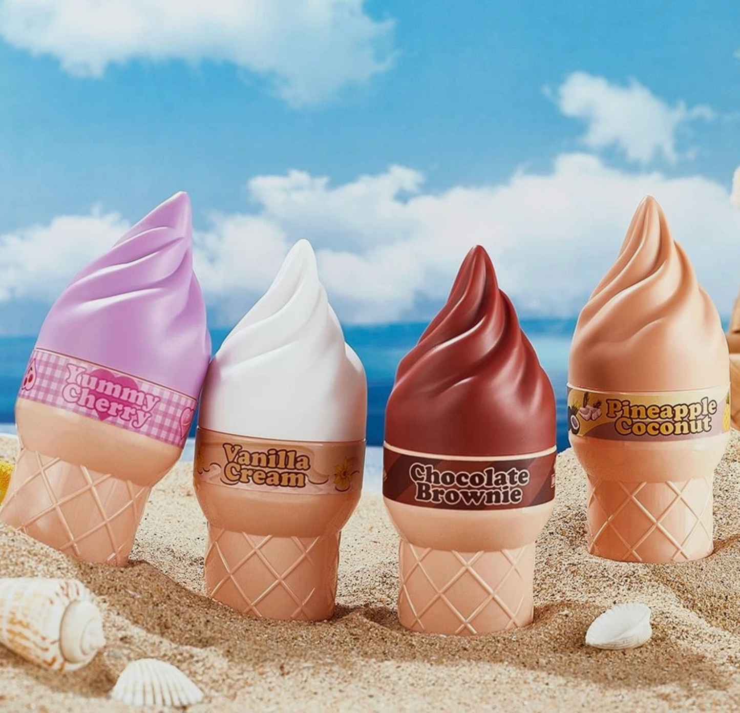 1 PC ICE CREAM SHAPED PERFUME- 4 SCENTS