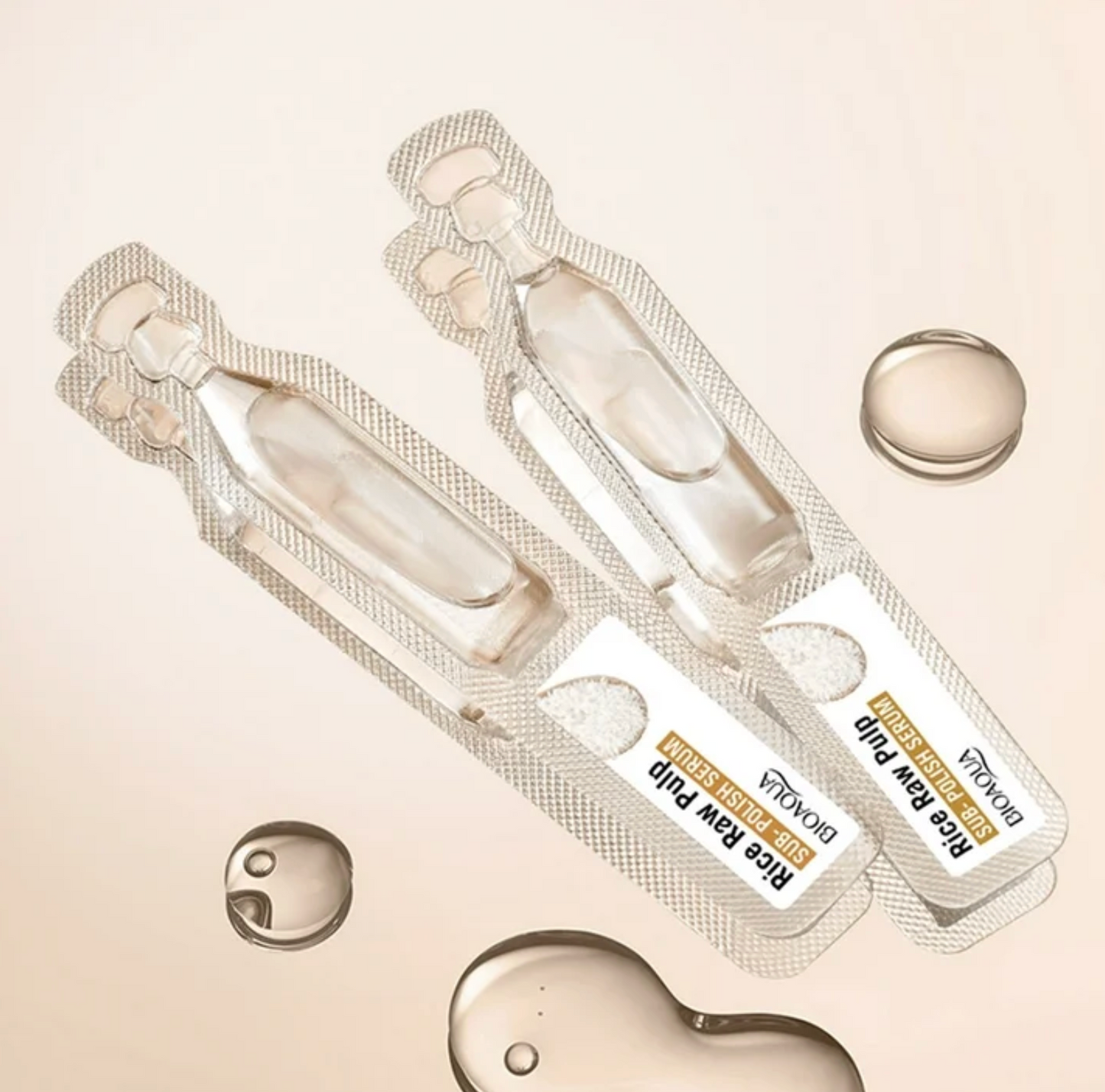 5 BOXES BIOAQUA 1.9ML x 10 Ampules Rice Raw Pulp with Hyaluronic Acid