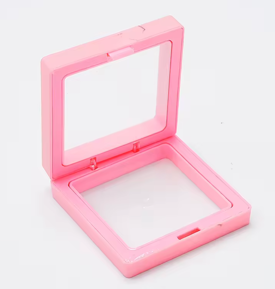 4 PC Valentine Lippies with Reusable 3D Floating Frame Display Box