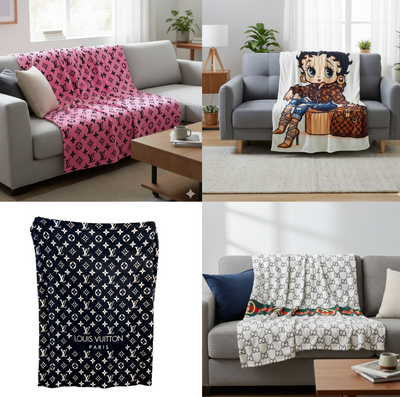 LUXE X-LARGE FLANNEL/POLYESTER BLANKET 150x200