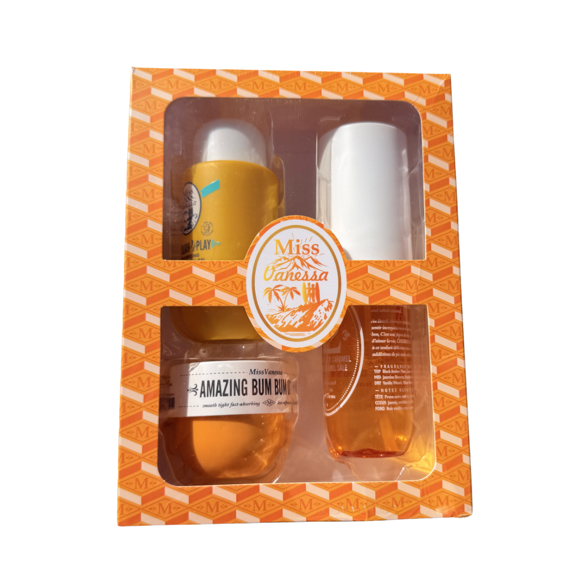 Brazilian inspired Jet Set pack! body wash, body spray,  and body butter