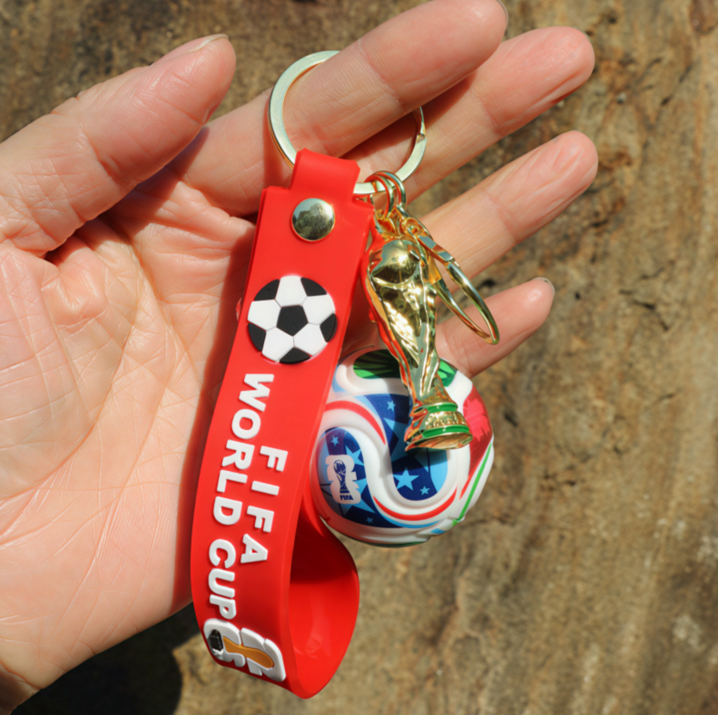 5 PC Keychain soccer