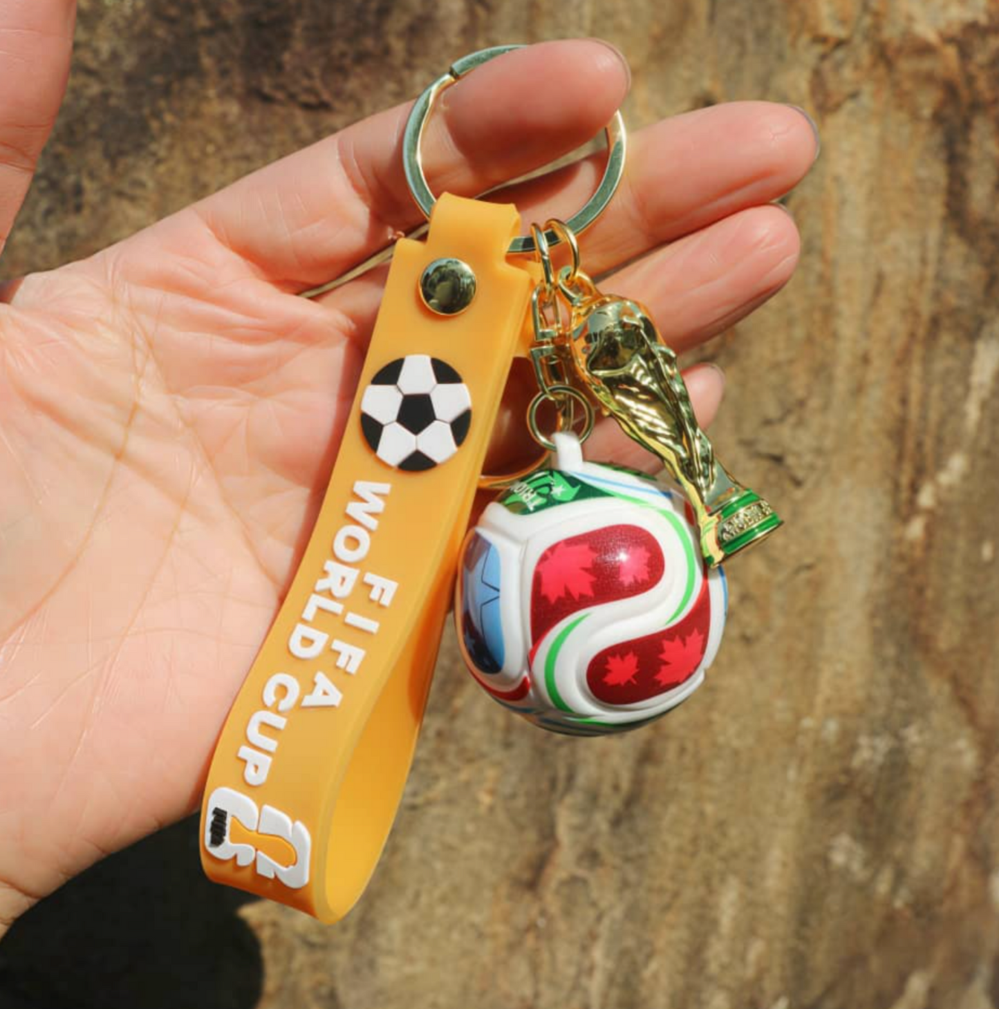 5 PC Keychain soccer