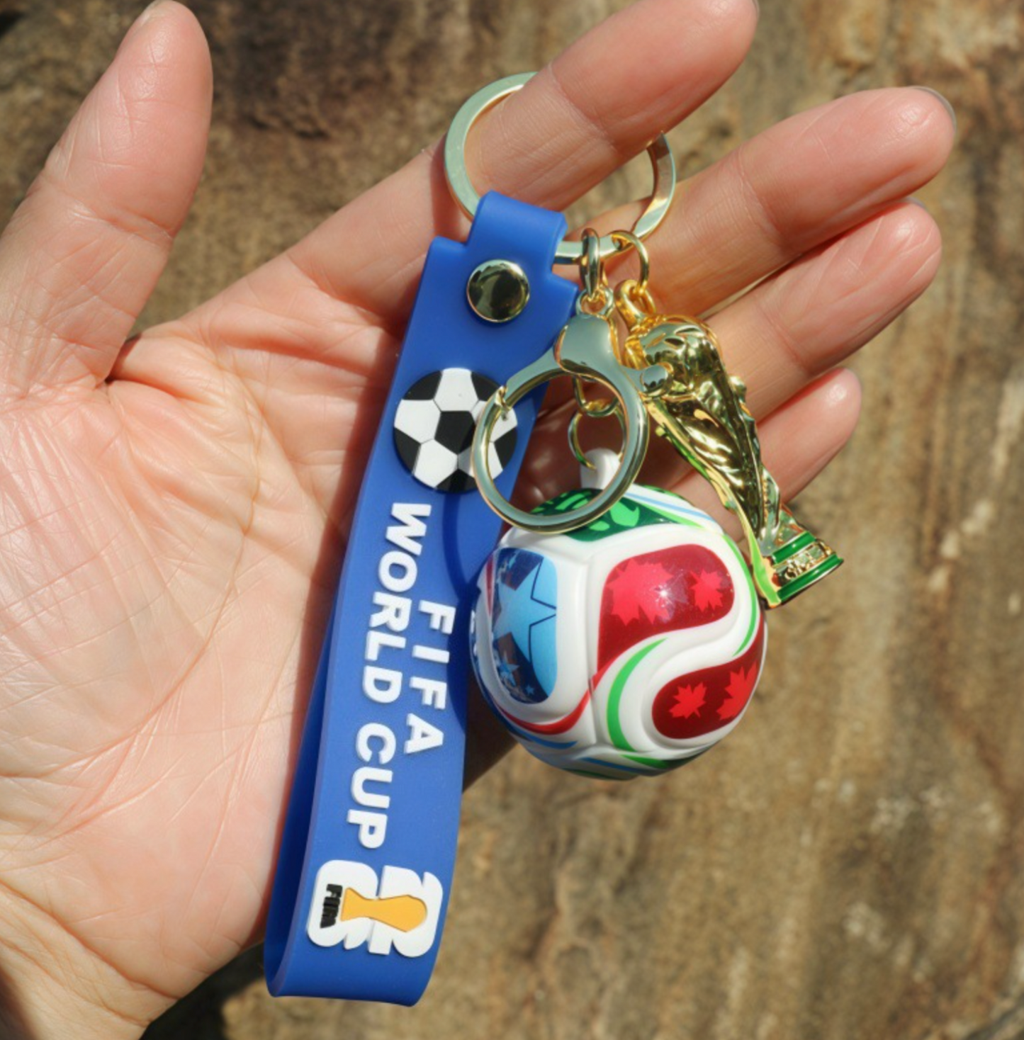 5 PC Keychain soccer