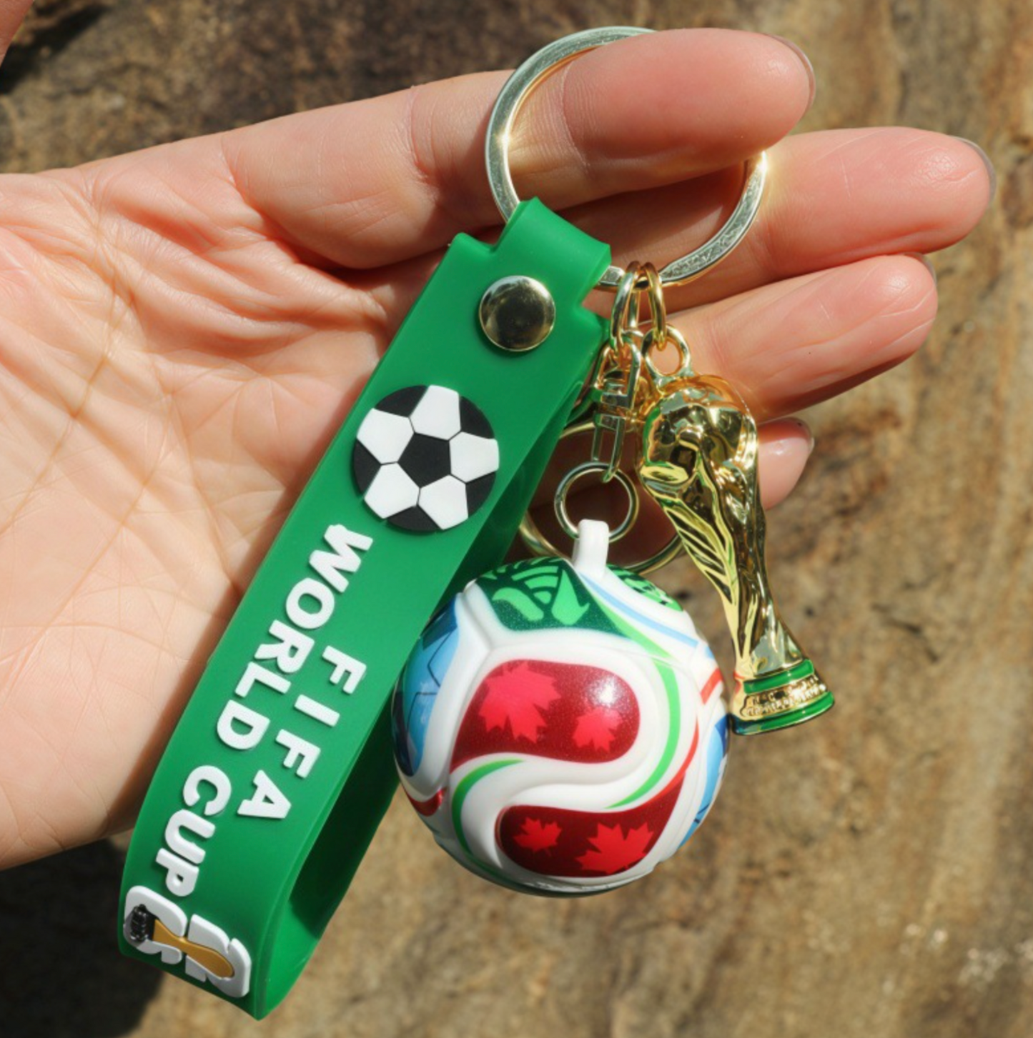 5 PC Keychain soccer