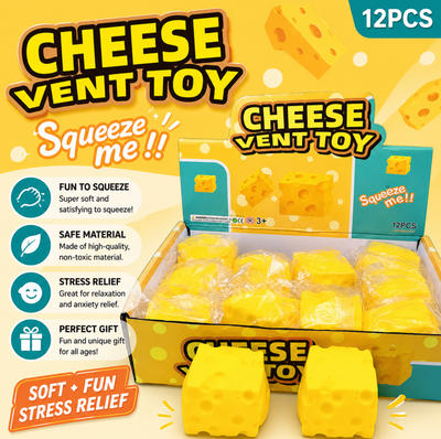 12 PC Cheese Squishy