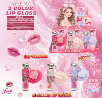12 PC Keychain Lipgloss DISPLAY