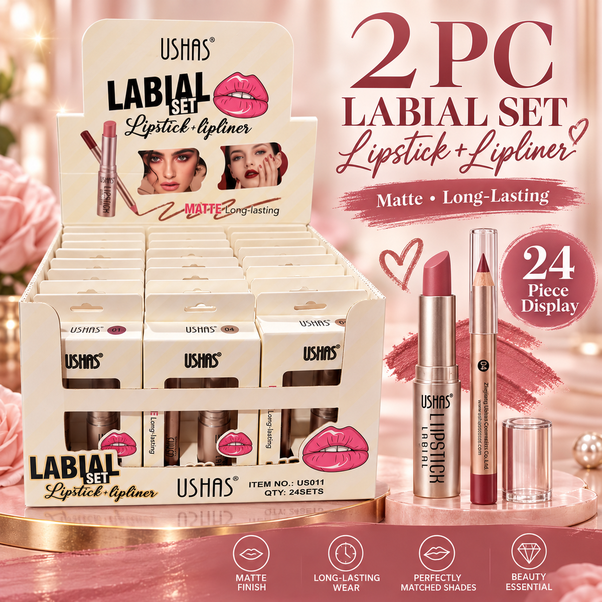 Lipstick kits display- set of 12
