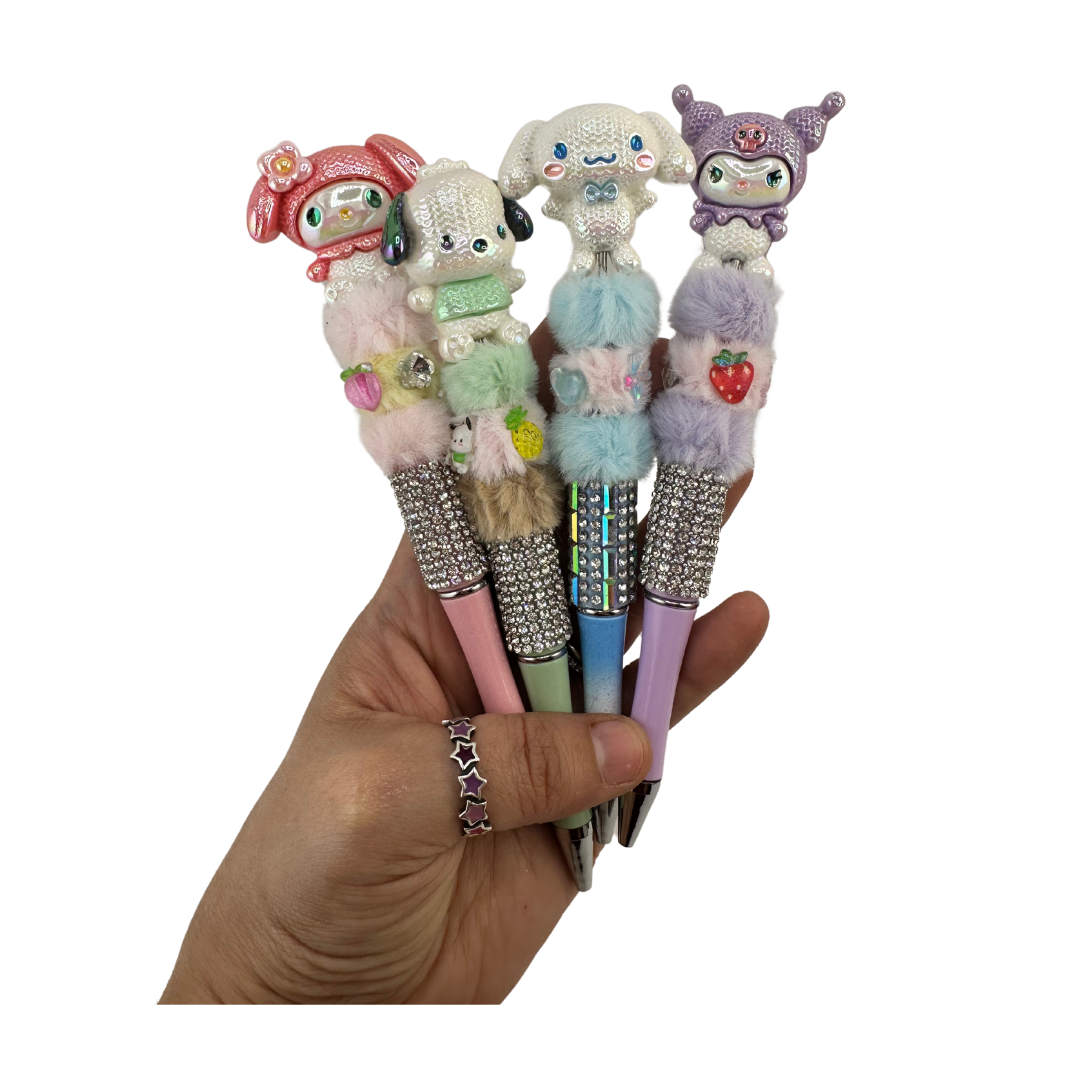 Rhinestone Bling Pen with Charms