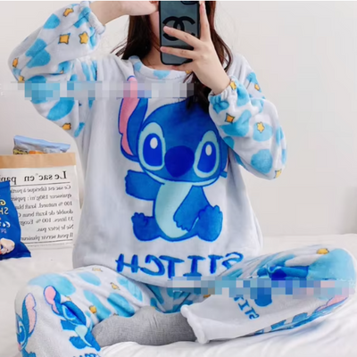 FLASH SALE‼️ 2PC Set Velvet Fleece PJ Pajama Set- Warm Set - SIZE M/L