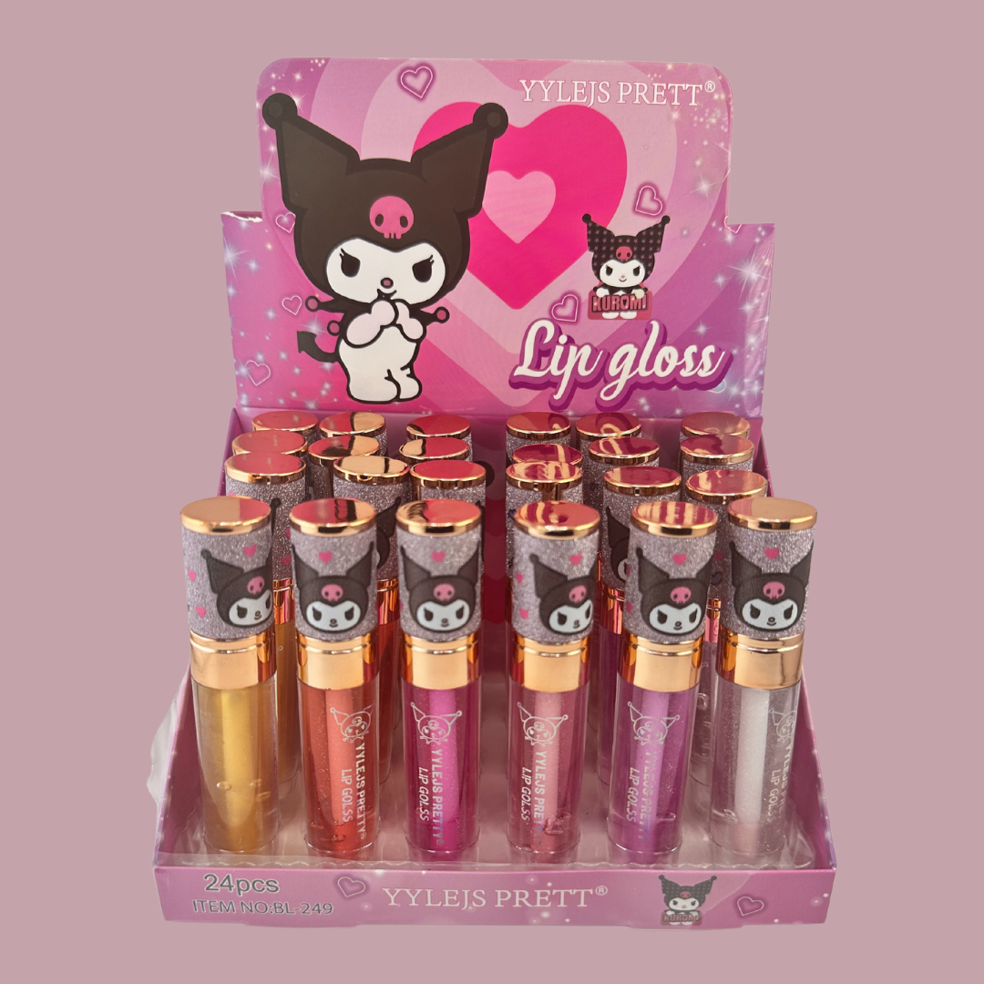 Kuku Clear Glitter Gloss- 24 PC