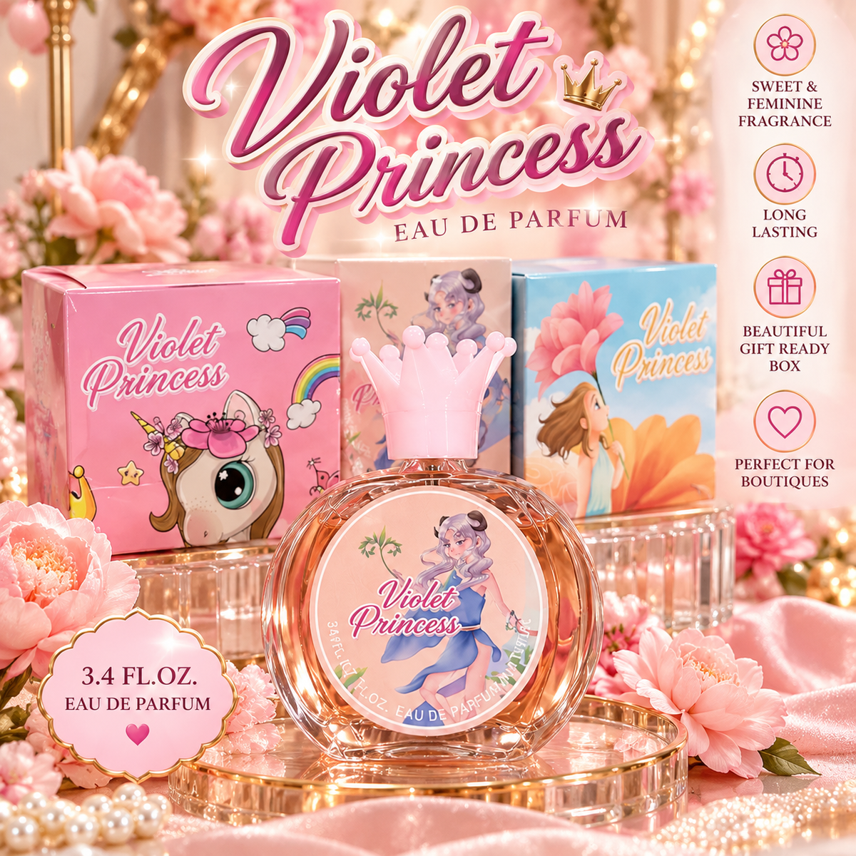 12 Pieces!  Girl Perfume- 3 scents!