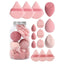 Makeup sponge set in Plastic Jar- 12 PC